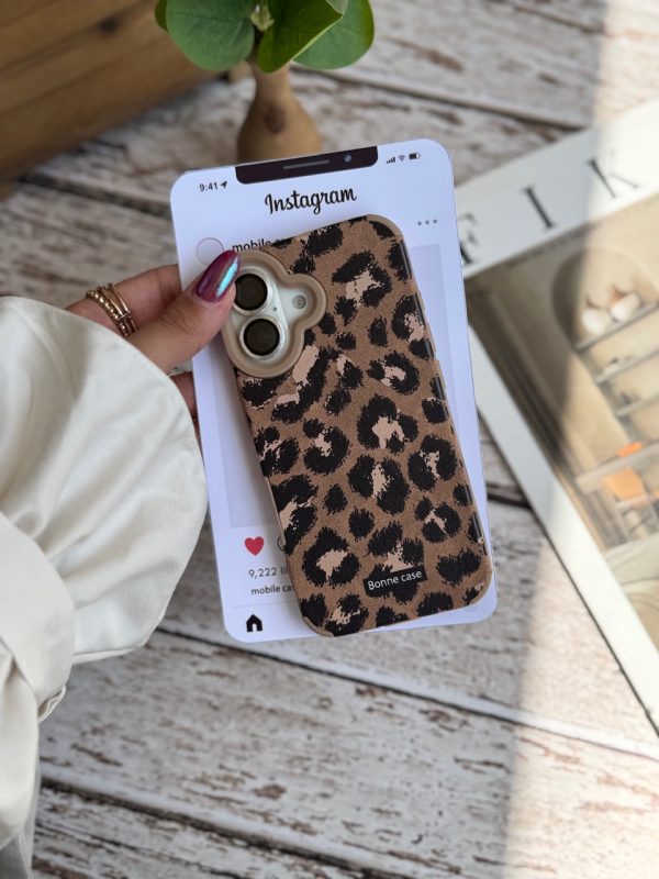 قاب پلنگی قهوه ای Bonne Case آیفون (کدC2054) - Image 3