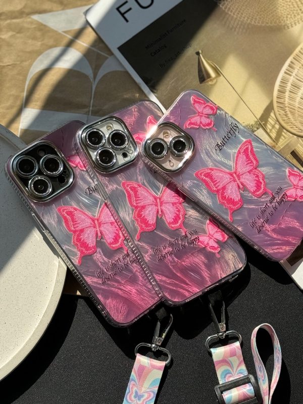 قاب Pink Butterfly (کدC1660)