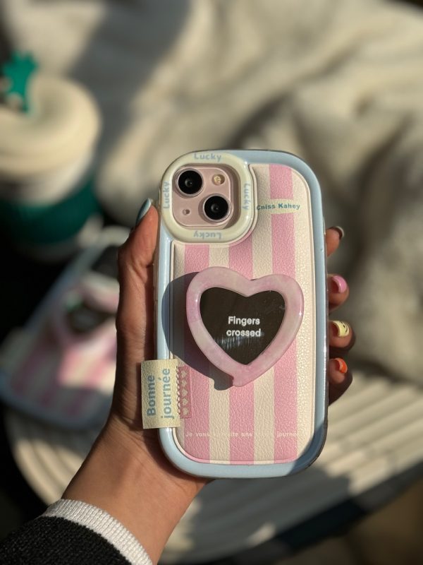 قاب Victoria's Secret با پاپ سوکت قلبی آینه ای (کدC1602) - Image 6