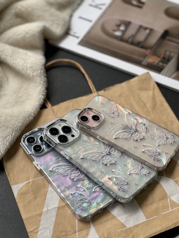 قاب PoutapCase Butterfly یخی هولوگرامی (کدC1618) - Image 5