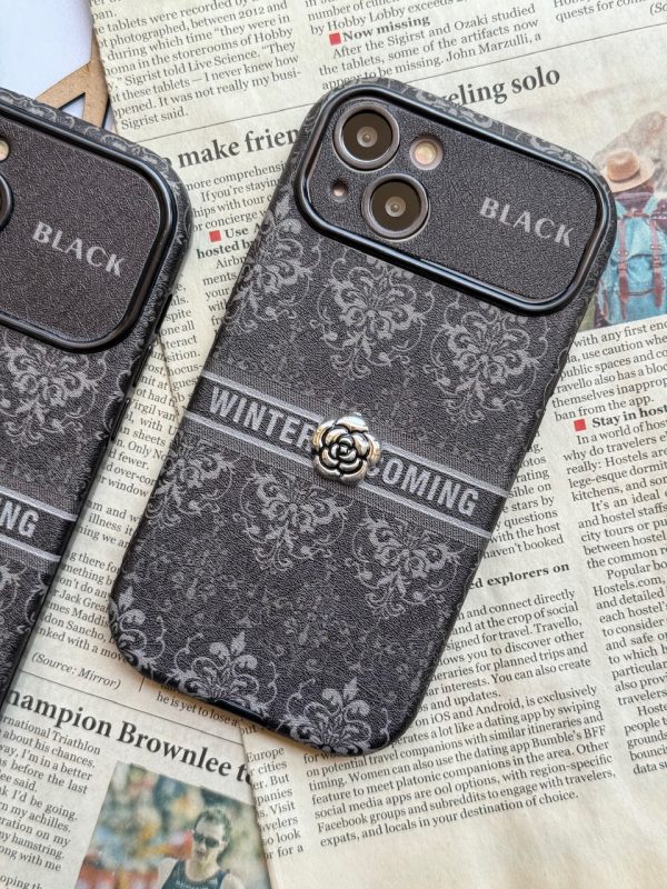 قاب Black Design گل نقره ای (کدC1762) - Image 4