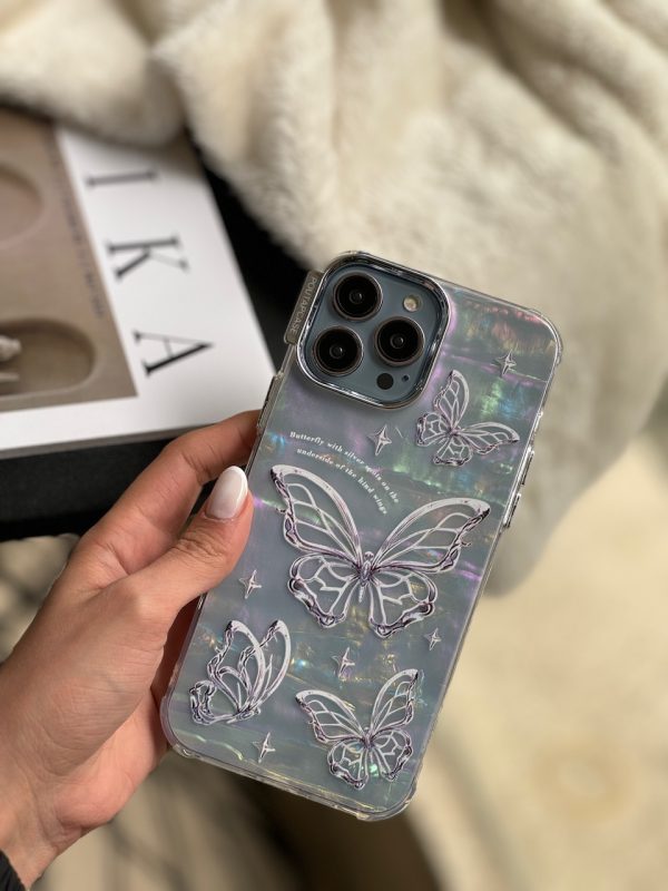 قاب PoutapCase Butterfly یخی هولوگرامی (کدC1618) - Image 6