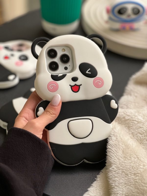 قاب Happy Panda سیلیکونی (کدC1641) - Image 3