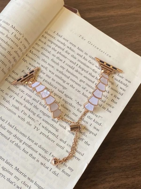 بند اپل واچ Luxury Pearl Chain (کدw5068) - Image 4
