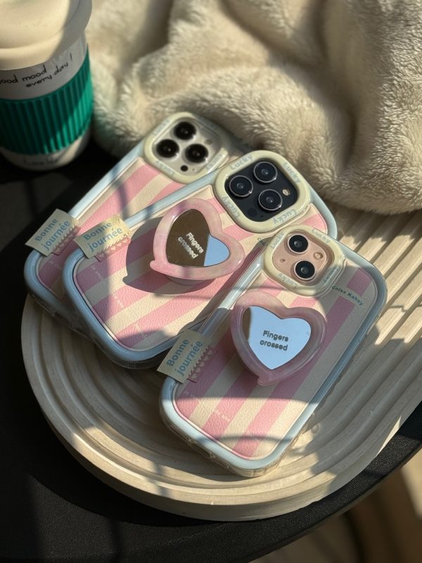 قاب Victoria's Secret با پاپ سوکت قلبی آینه ای (کدC1602) - Image 5