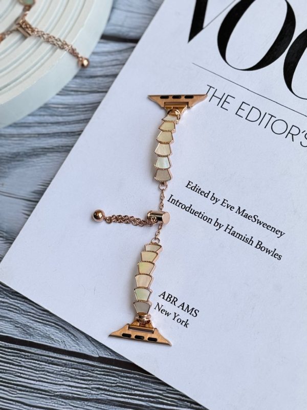 بند اپل واچ Luxury Pearl Chain (کدw5068) - Image 5
