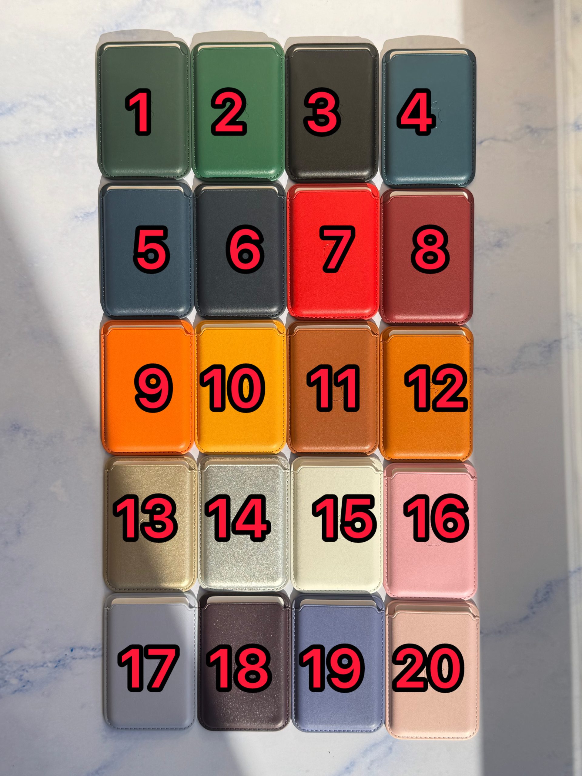 جاکارتی مگ سیف اپل Leather wallet magsafe (کدa0069)