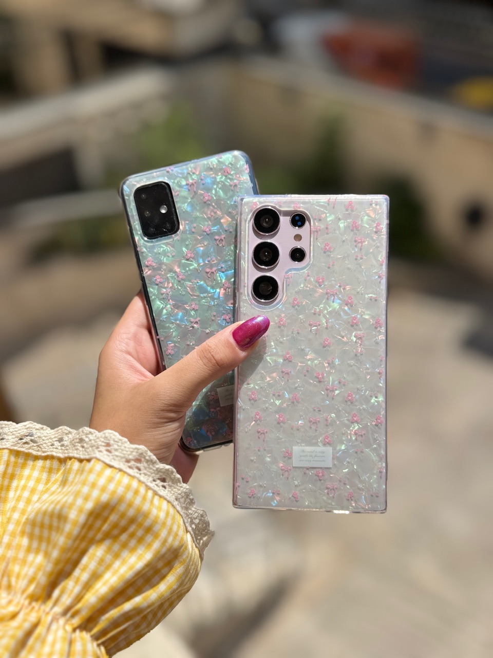 قاب يخي ريبون و گل اندرويدي (کدC2058) - تصویر 4