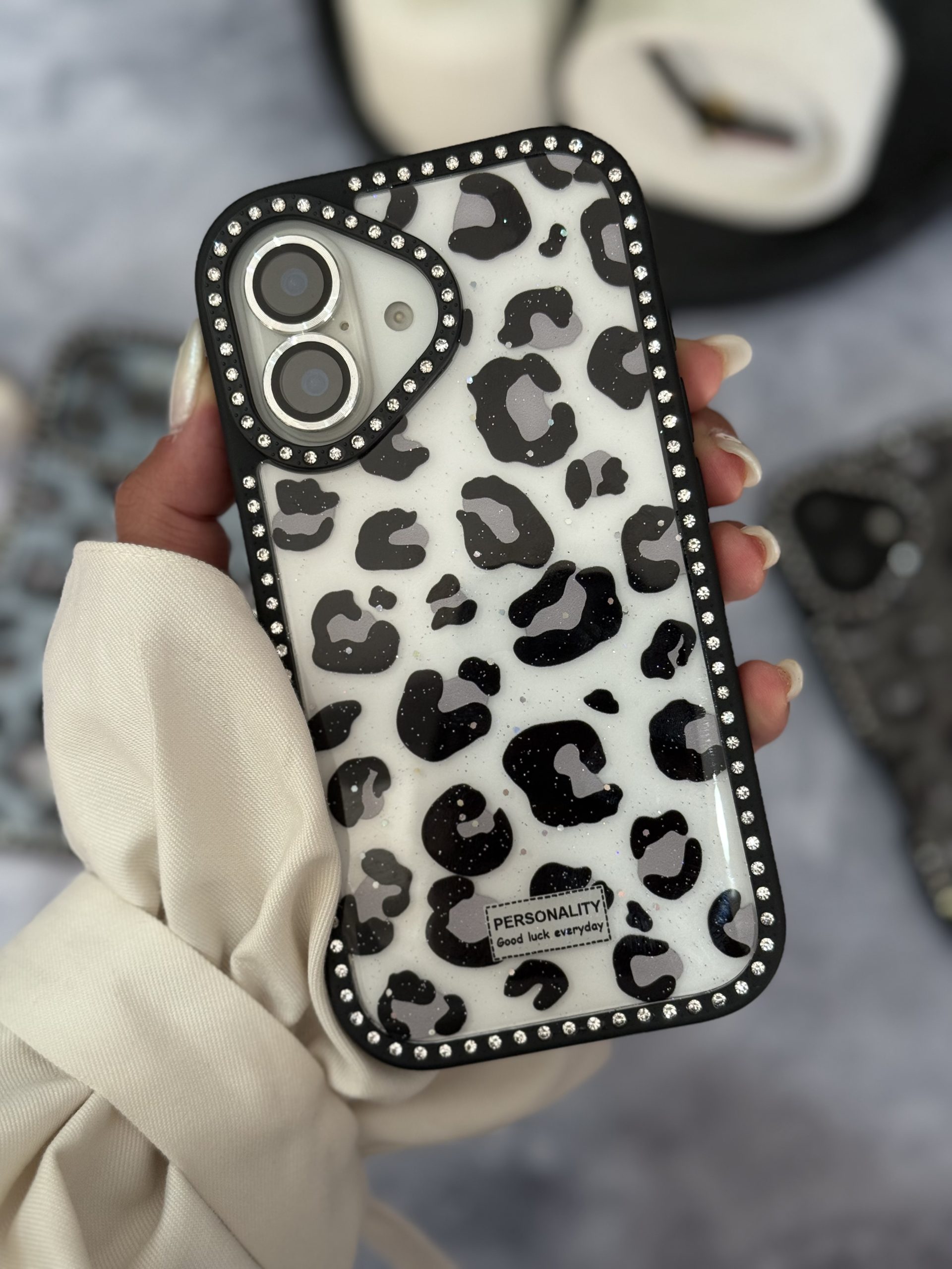 قاب پلنگی نگین دار (کدC2104) - تصویر 3