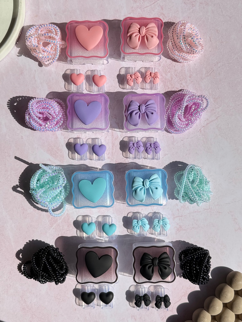 محافظ آداپتور 25 وات سامسونگ قلب و پاپیون رنگی (4تکه) (کدa0282)