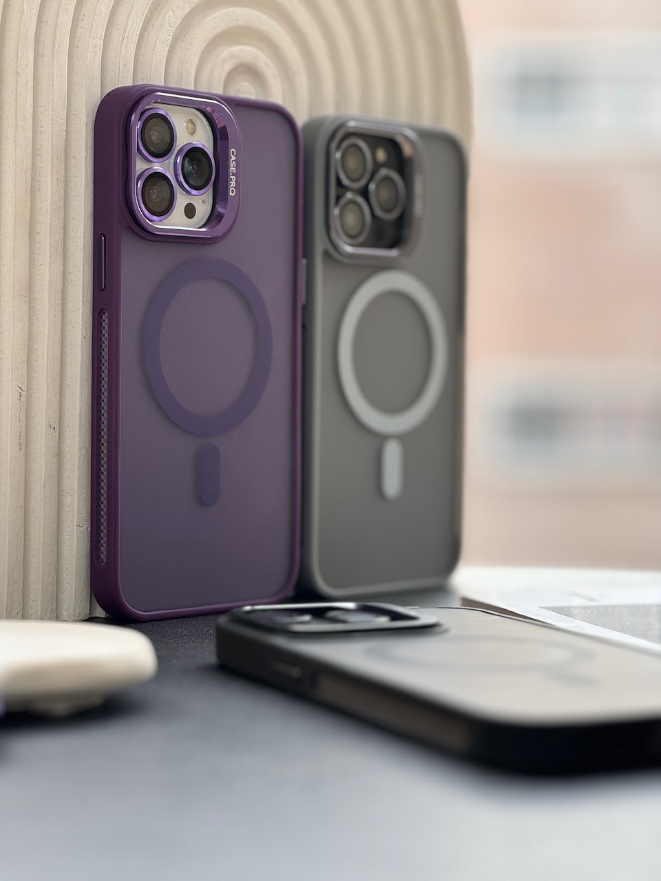 قاب Matte CasePro Lens with MagSafe استند شو با لنز رینگی (کدC1608) - تصویر 8