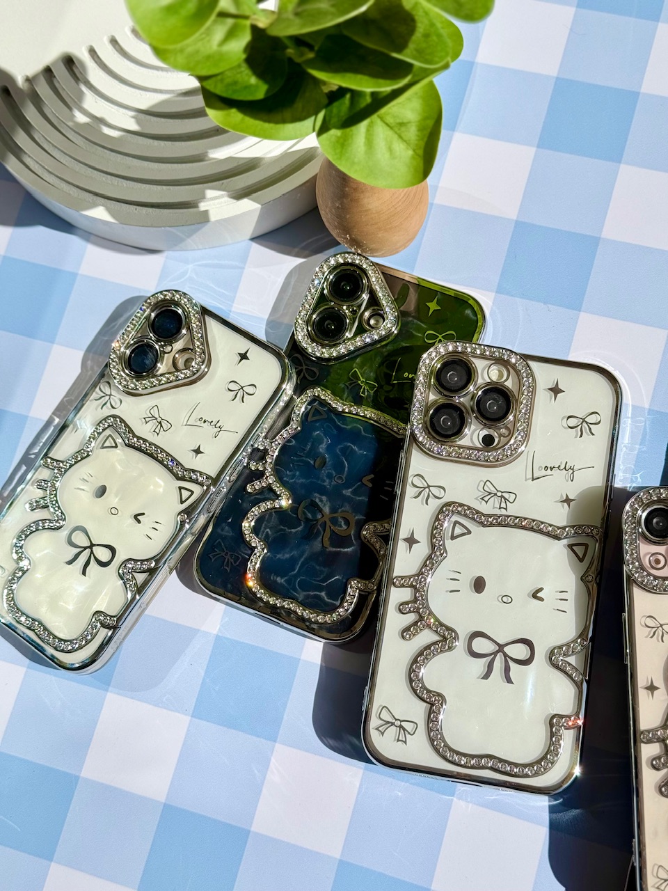 قاب Hello Kitty نگینی (کدC2122) - تصویر 5