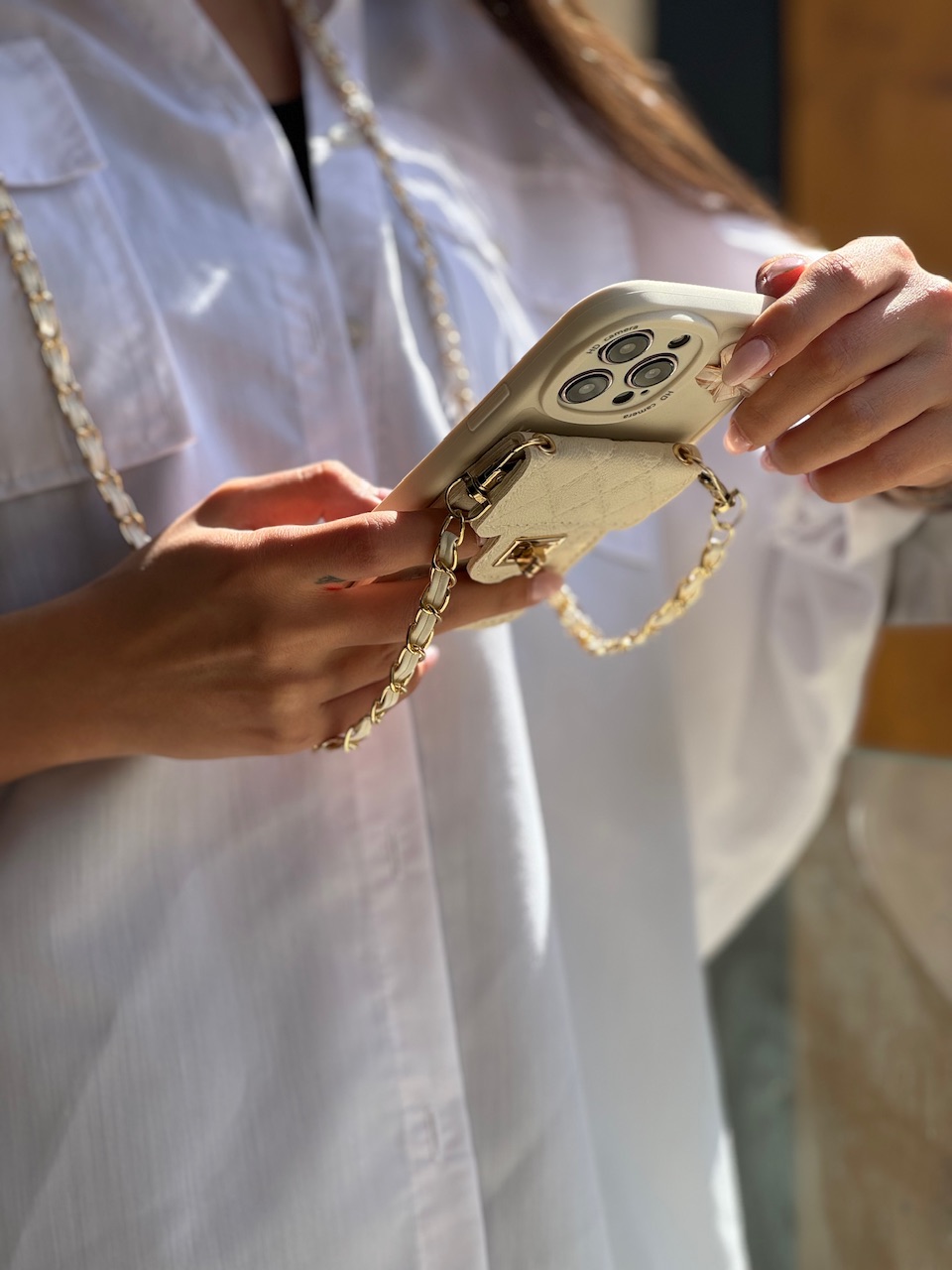 قاب جاکارتی دار بند بلند پروانه صدفی (کدC1662) - تصویر 5