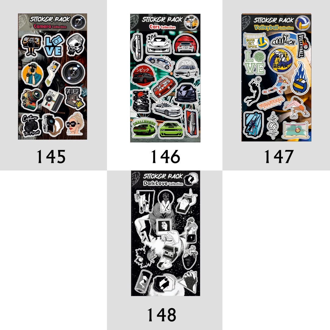 پک استیکر شماره 79 تا 149 (کدa0142) - تصویر 4