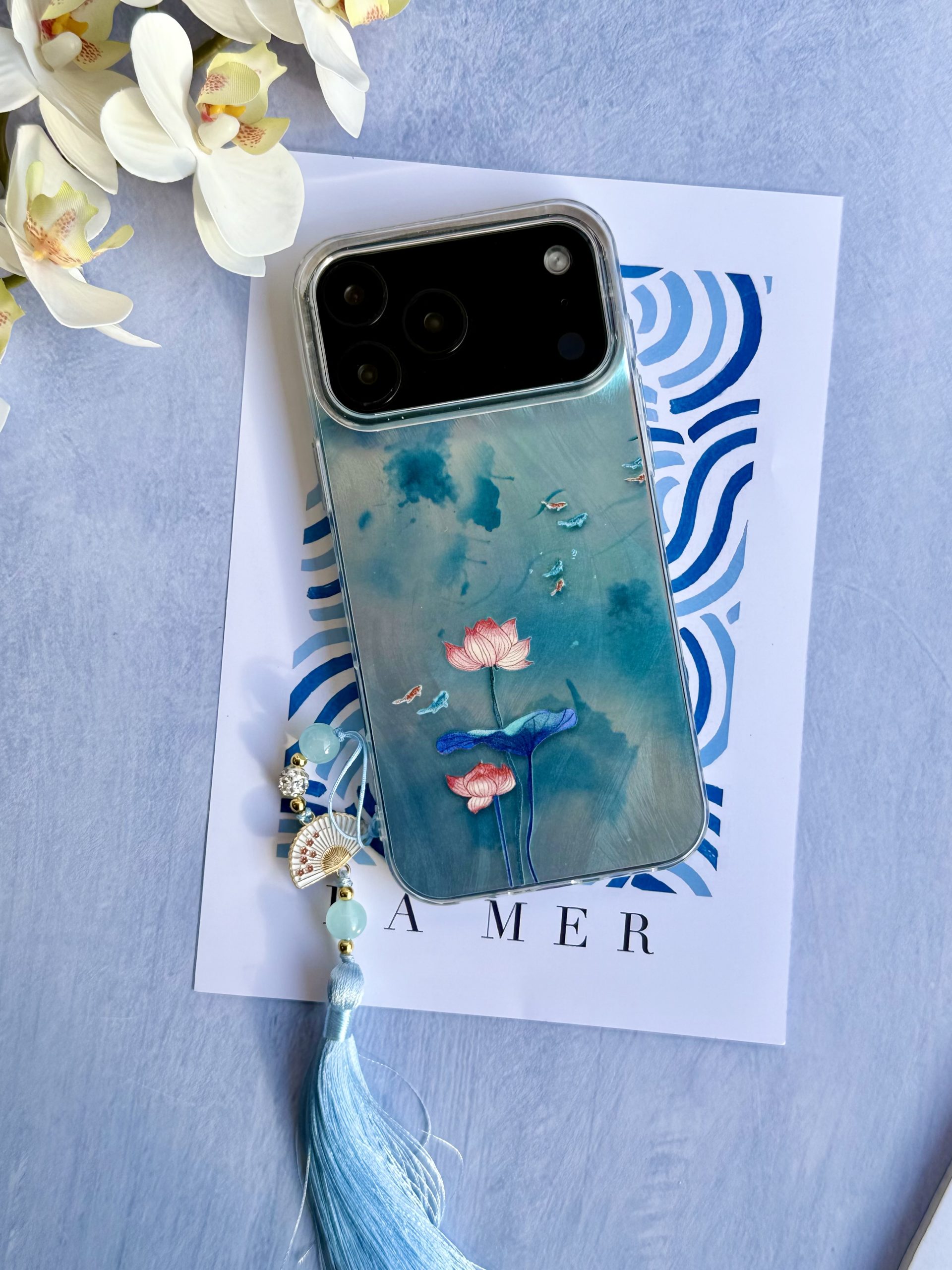 قاب نیلوفر آبی با آویز (کدC2123) - تصویر 3