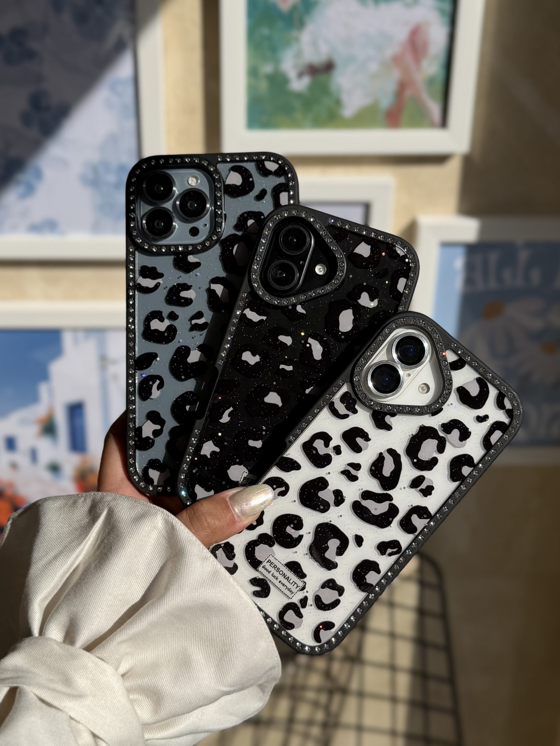 قاب پلنگی نگین دار (کدC2104)