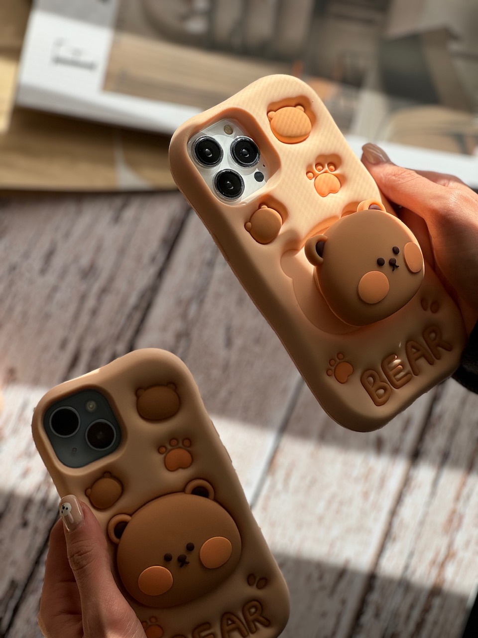 قاب Bear سیلیکونی استند شو آیفون ، سامسونگ ، شیائومی (کدC1519)