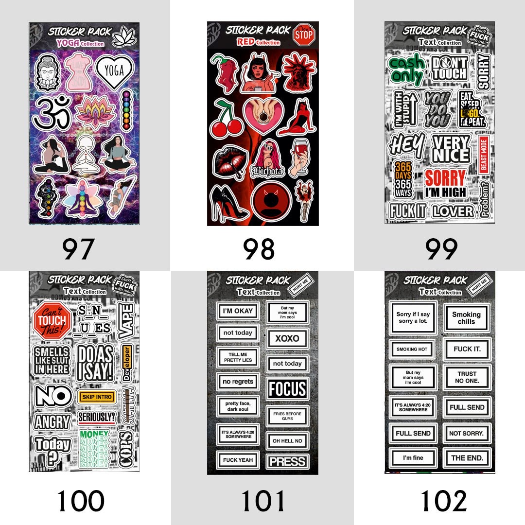 پک استیکر شماره 79 تا 149 (کدa0142) - تصویر 10