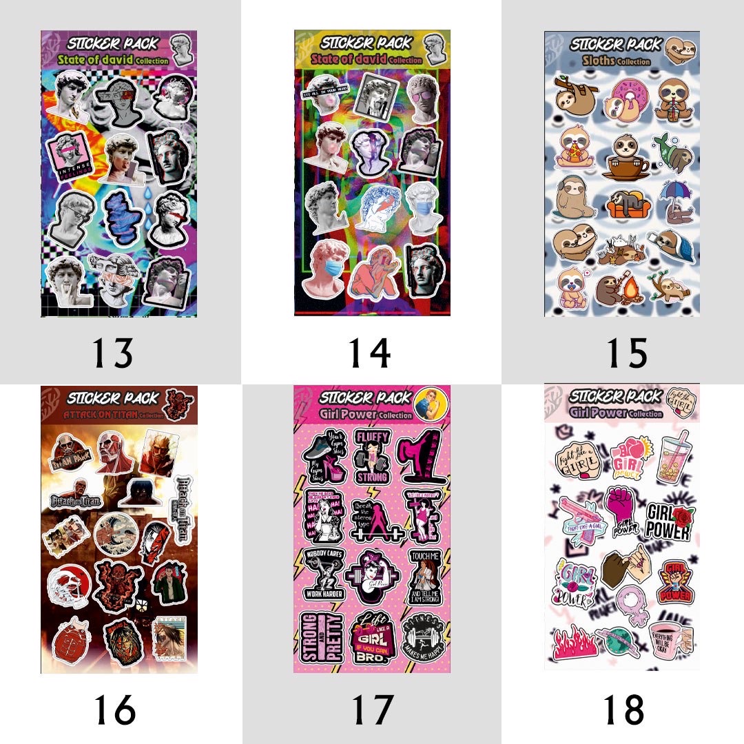 پک استیکر شماره 1 تا 78 (کدa0142) - تصویر 4