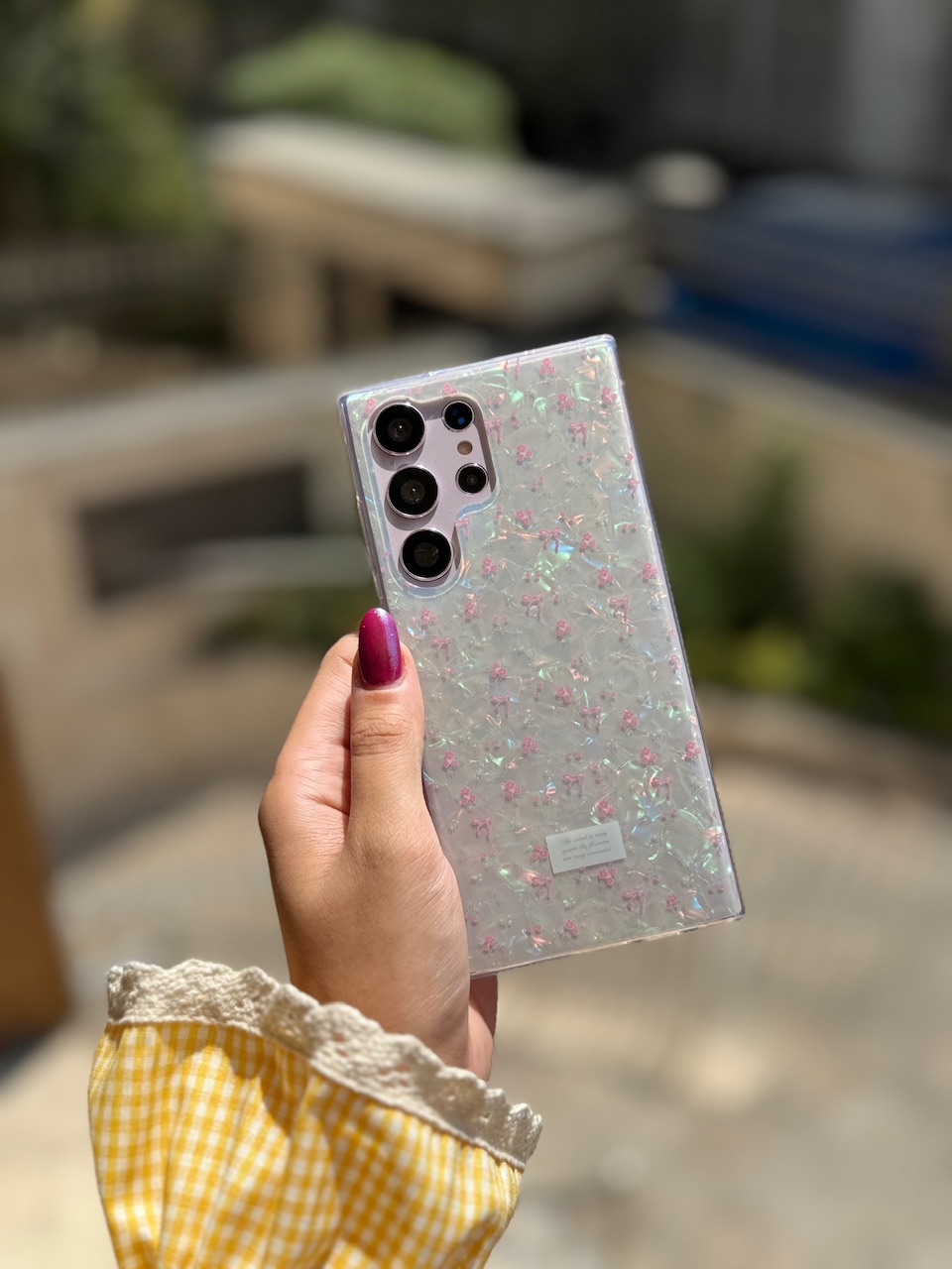 قاب يخي ريبون و گل اندرويدي (کدC2058) - تصویر 6