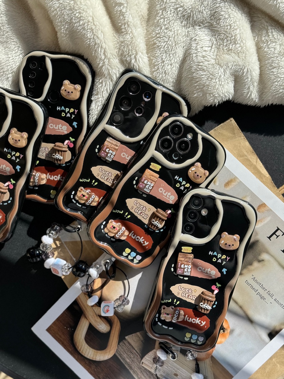 قاب خرس شکلاتی آیفون ، سامسونگ ، شیائومی (کدC1579) - تصویر 3