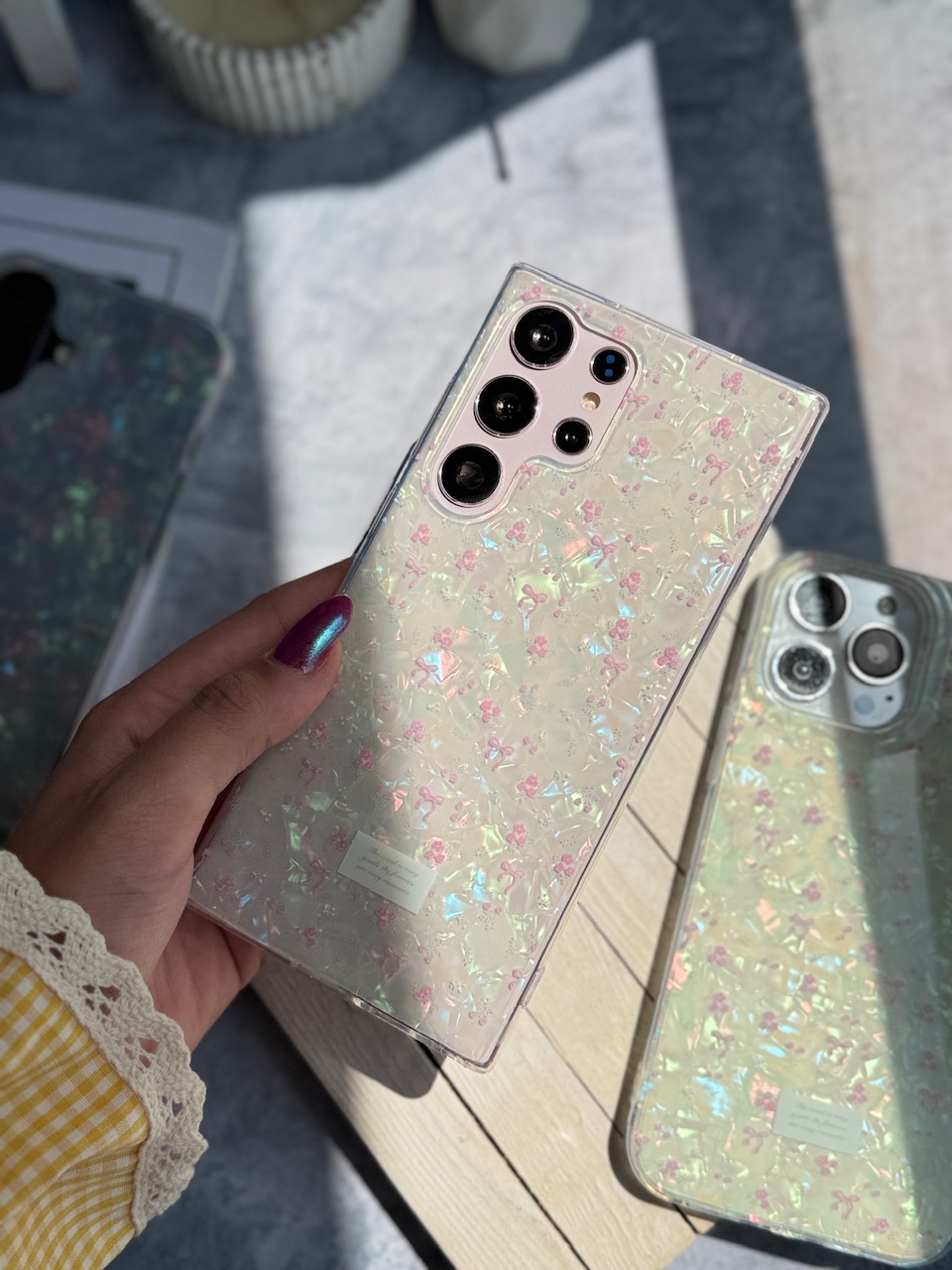 قاب يخي ريبون و گل اندرويدي (کدC2058) - تصویر 5