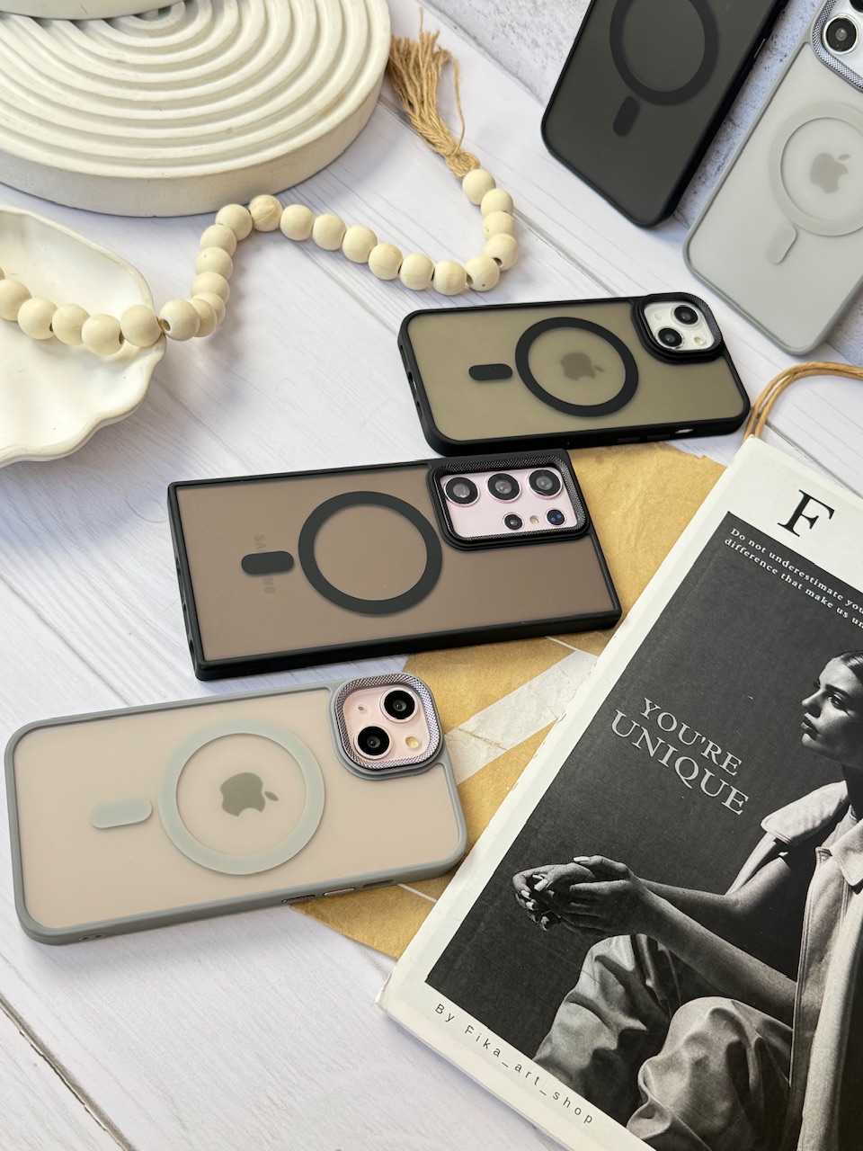 قاب لنز کربن مات مگ سیف آیفون و سامسونگ (کدC1800) - تصویر 4